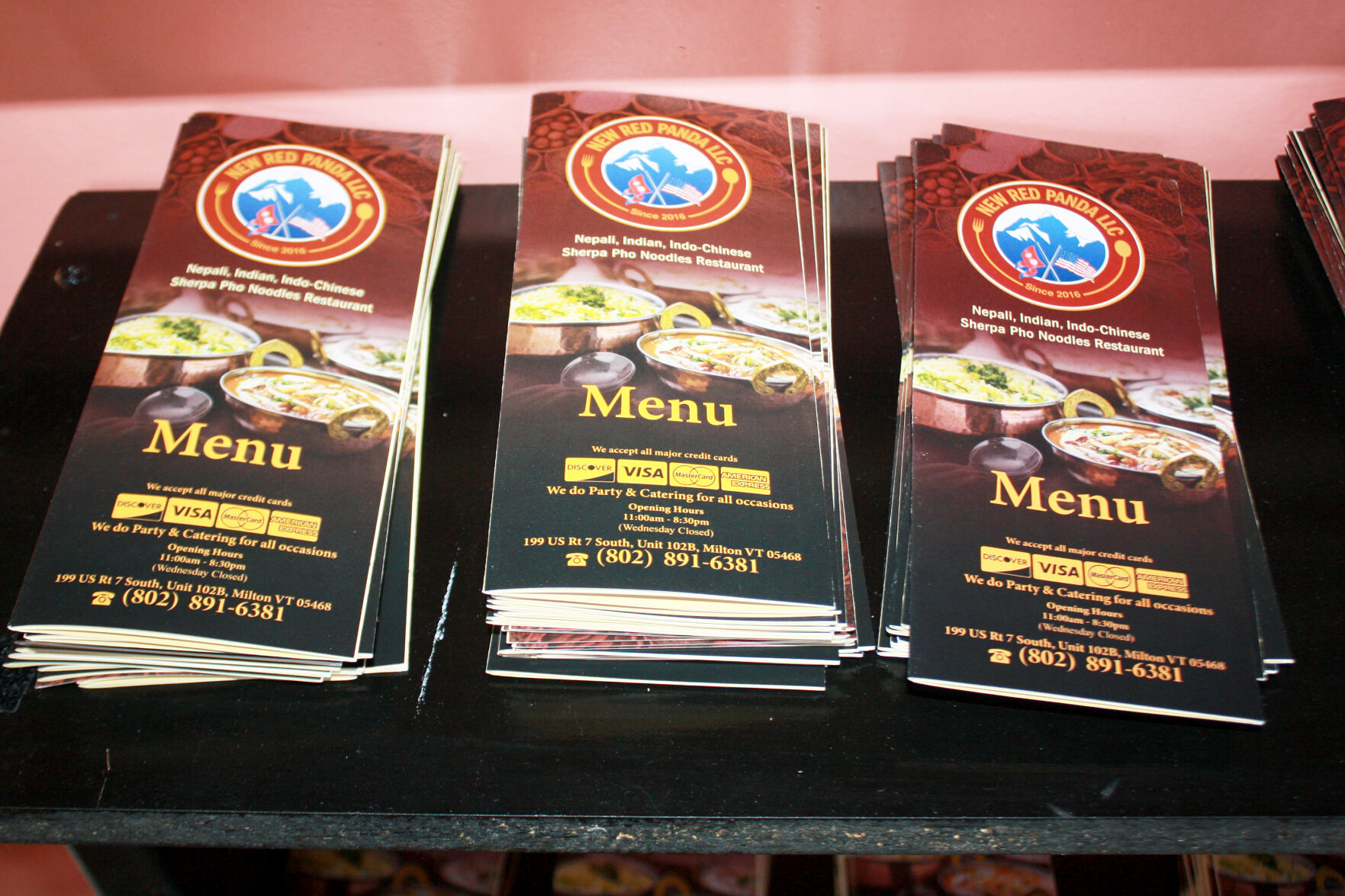 Red Panda Menus